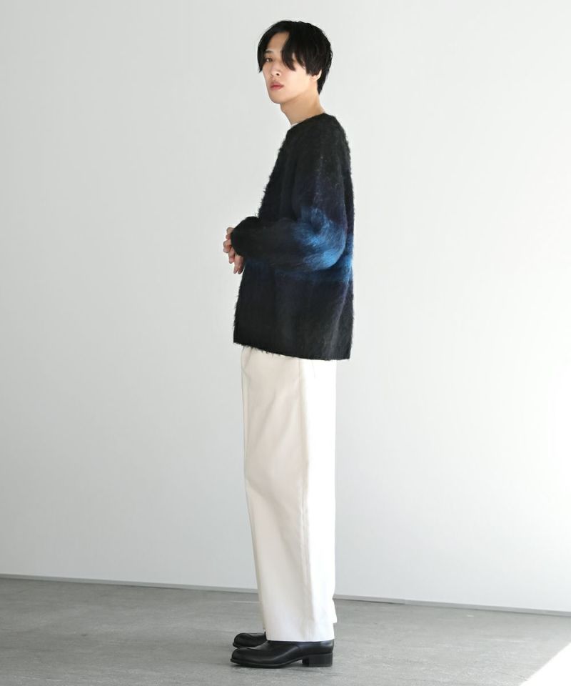 Border Gradation Mohair Knit