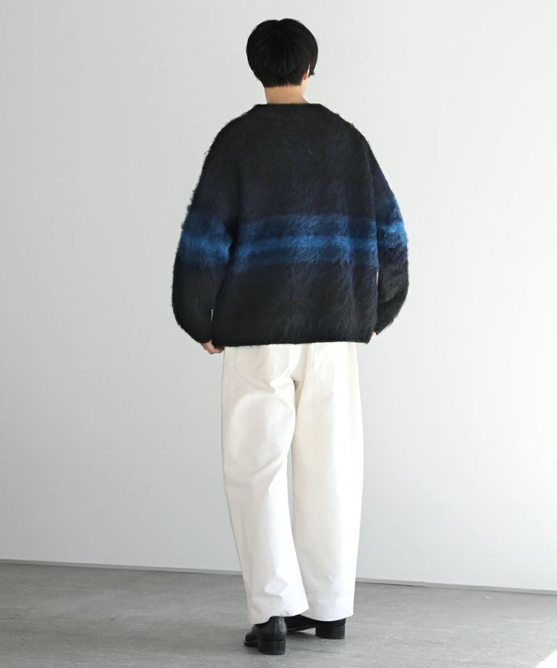 Border Gradation Mohair Knit | EPIC