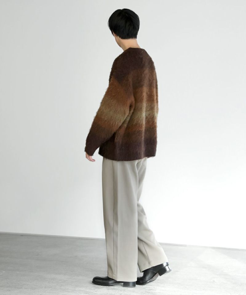 Border Gradation Mohair Knit | EPIC